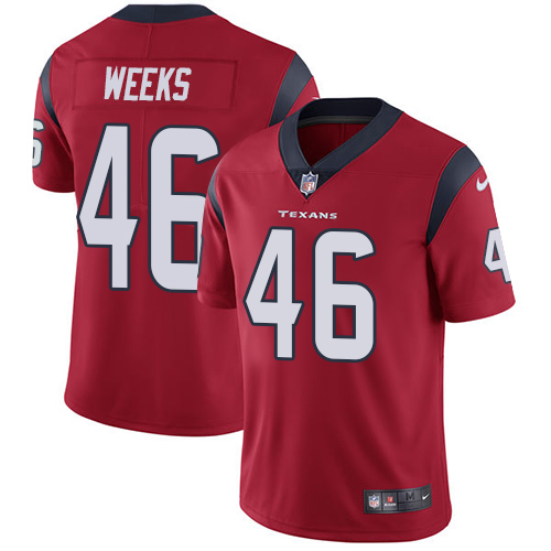 Men Houston Texans #46 Weeks red Nike Vapor Untouchable Limited NFL Jersey